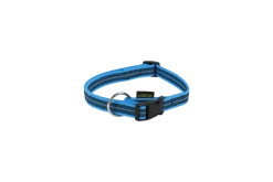 Collier Gomme 40/65 cm x 20 mm - Reflec bleu