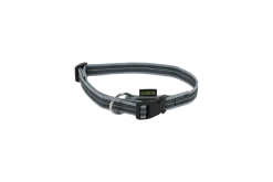 Collier Gomme 40/65 cm x 20 mm - Reflec gris
