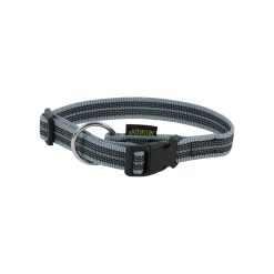 Collier Gomme 30/45 cm x 20 mm - Reflec gris