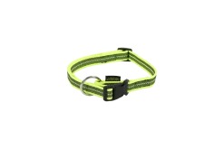 Collier Gomme 40/65 cm x 20 mm - Reflec jaune