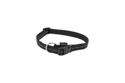 Collier Gomme 40/65 cm x 20 mm - Reflec noir