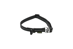 Collier Gomme 40/65 cm x 20 mm - Reflec noir