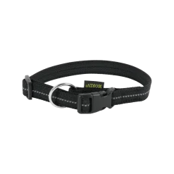 Collier Gomme 30/45 cm x 20 mm - Reflec noir
