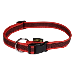 Collier Gomme 40/65 cm x 20 mm - rouge