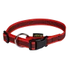 Collier Gomme 30/45 cm x 20 mm - rouge