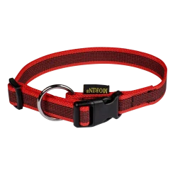 Collier Gomme 30/45 cm x 20 mm - rouge