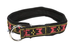 Collier MANMAT Padded - Red & Black - XL