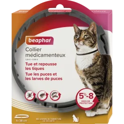 Collier médicamenteux pour chat (anti parasitaire)