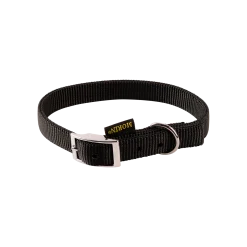 Collier nylon double avec boucle métalique, 50 cm x 20 mm