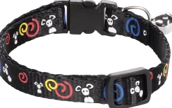 collier nylon pour chat souris noir