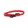 Collier nylon réglable, boucle rapide, largeur 12 mm, rouge