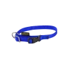 Collier nylon réglable, boucle rapide, largeur 12 mm, bleu