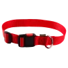 Collier nylon réglable, boucle rapide, largeur 40 mm, rouge