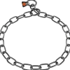Collier sanitaire coulissant, fin, INOX noir, 67 cm, qualité HS