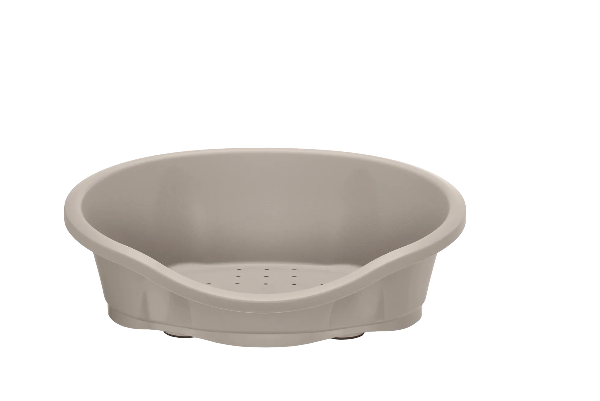 Corbeille plastique DIDO, 80 x 57 x 24.5 cm, marron
