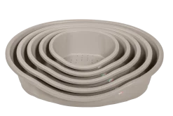 Corbeille plastique DIDO, 95 x 67.5 x 28 cm, marron