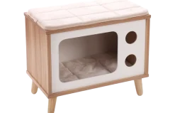 Couchage chat meuble TV