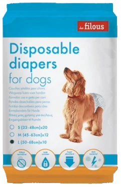 Couche pour chien L (Filous)