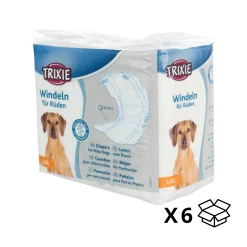 Couche pour chien males L-XL (lot de 6 paquets)