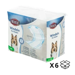 Couche pour chien males S-M ( lot de 6 paquets)