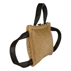 Coussin de mordant en jute, 3 poignées