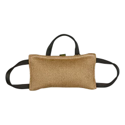 Coussin de mordant en jute, 3 poignées