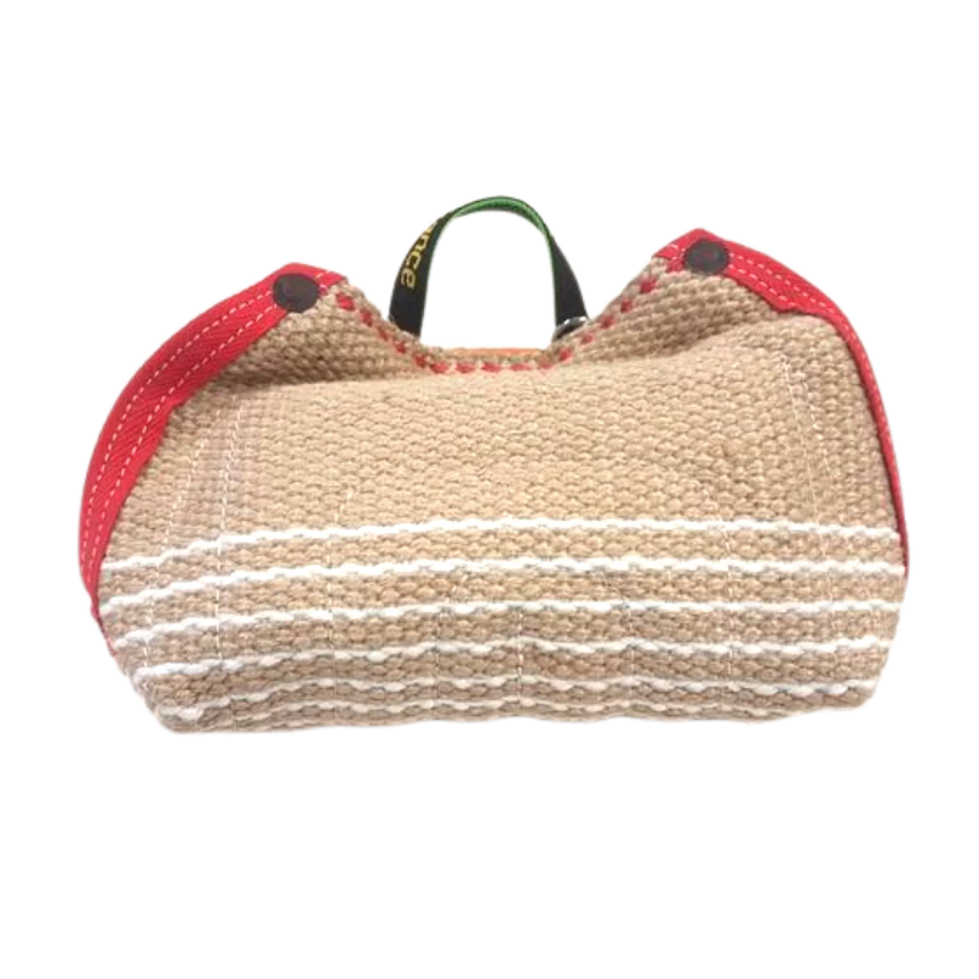 Coussin de mordant toile de Jute avec poignées rigides