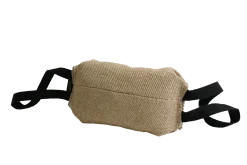 Coussin de mordant 30 x 12 cm, 2 poignées, toile Jute P/A