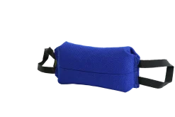 Coussin de mordant 30 x 12 cm, 2 poignées, toile Signature Bleu