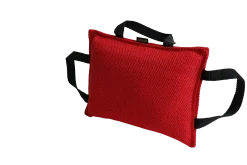 Coussin de mordant 26 x 18 cm, 3 poignées, toile Signature Rouge