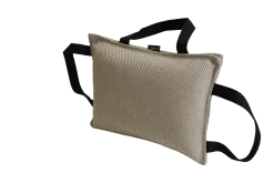 Coussin de mordant 26 x 18 cm, 3 poignées, toile Signature Gris