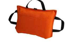 Coussin de mordant 29 x 20 cm, 3 poignées, toile Signature Orange