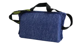 Coussin de rappel / mordant avec 3 poignées , toile Héritage Bleu