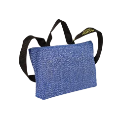 Coussin de rappel / mordant avec 3 poignées , toile Héritage Bleu