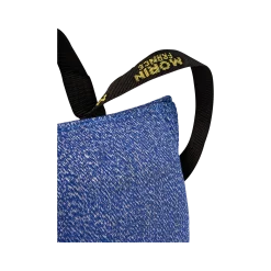 Coussin de rappel / mordant avec 3 poignées , toile Héritage Bleu