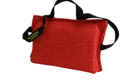 Coussin de rappel / mordant avec 3 poignées , toile Héritage Rouge