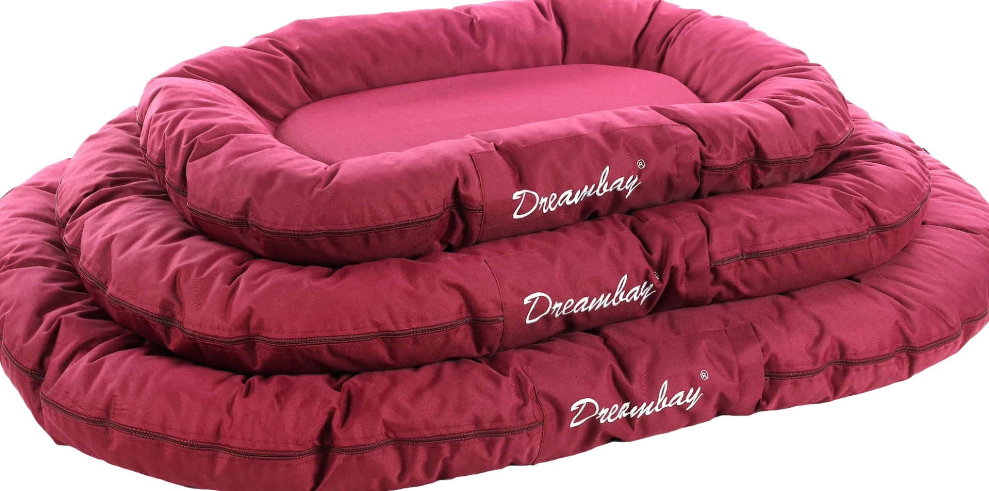 Coussin DREAMBAY oval bordeaux, 120 cm