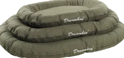 Coussin Dreambay ovale vert olive, 100x75x15cm