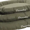 Coussin Dreambay ovale vert olive, 120x90x16cm