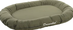 Coussin Dreambay ovale vert olive, 120x90x16cm