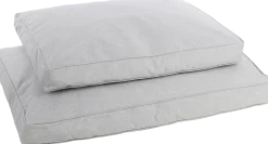 Coussin Geneve rectangle gris, 100x70x12cm