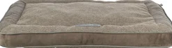 Coussin Liano, tissé/velours, angulaire 120 × 70 cm, taupe
