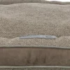 Coussin Liano, tissé/velours, angulaire 80 × 60 cm, sable