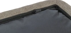 Coussin Liano, tissé/velours, angulaire 80 × 60 cm, sable