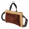 Coussin mordant Jute / cuir 3 poignées souple