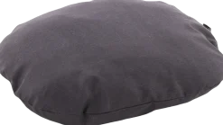 Coussin Panama ovale, gris foncé, 50x40x8cm