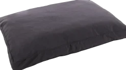 Coussin Panama rectangle, gris foncé, 80x60x10cm