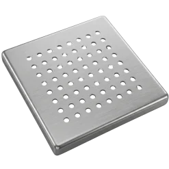 Couvercle pour support inox carré, modèle officiel, hauteur 10 mm
