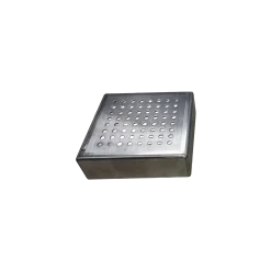 Couvercle pour support inox carré, modèle entrainement, hauteur 32 mm