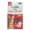 Creamy Snacks Chat x4, poulet/cranberry, 60g